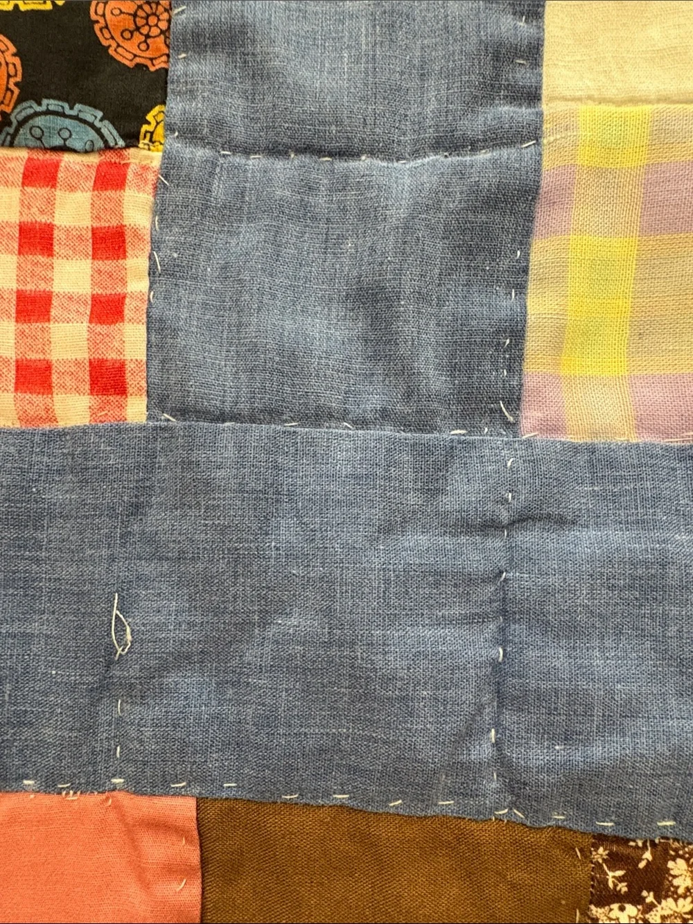 Vintage Hand stitched Patchwork Quilt